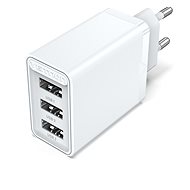 Vention 3-port USB Wall Charger (12W/12W/12W) White - Hálózati adapter