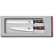 Victorinox Készlet 19 cm-es konyhakés és 21 cm-es kenyérvágó kés fa markolattal - Késkészlet
