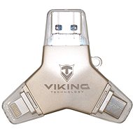 Viking USB 3.0 Pendrive 4in1 64GB ezüst - Pendrive