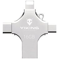 Viking USB Flash Disk 16GB 4v1 ezüst - Pendrive