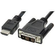 Videokábel ROLINE  DVI-HDMI  Átalakító kábel, árnyékolt, 2m