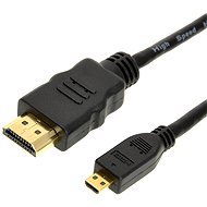ROLINE HDMI High Speed Ethernettel, csatlakozó, (HDMI M <-> HDMI M micro) 1m - Videokábel