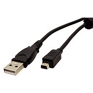OEM USB 2.0 kábel A - miniUSB OLYMPUS 12 pin, 2m, fekete - Adatkábel