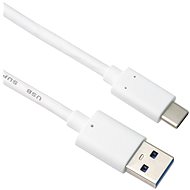 PremiumCord USB-C - USB 3.0 A (USB 3.2 Gen 2, 3A, 10Gbit/s) 0,5m fehér - Adatkábel
