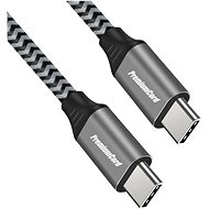 PremiumCord kábel USB-C M/M, 100 W 20 V/5 A 480 Mbps pamut borítás 2 m - Adatkábel