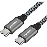 PremiumCord USB-C kábel (USB 3.2 GEN 2, 3 A, 60 W, 20 Gbit/s) pamut borítás 1 m - Adatkábel
