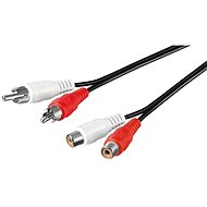 Audio kábel PremiumCord 2x RCA (apa) - 2 RCA (anya) 10 m - Audio kabel