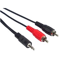 PremiumCord jack M 3.5 -> 2x cinch M, 3m - Audio kábel