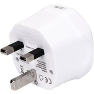 Utazó adapter Wontravel WL-07 - EU, AUS, US -> UK; fehér - Cestovní adaptér