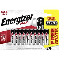 Energizer MAX AAA 15 + 5 ingyen - Eldobható elem