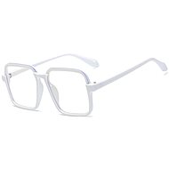 Monitorszemüveg VeyRey Kék fényt blokkoló szemüveg szögletes Dagny fehér
