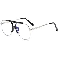 Monitorszemüveg VeyRey Asa Kékfény blokkoló szemüveg, szögletes, ezüst