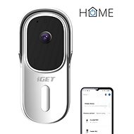 iGET HOME Doorbell DS1 White - akkumulátoros WiFi videó kaputelefon FullHD videó- és hangátvitellel - Videó kaputelefon