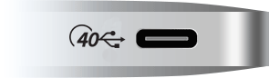 USB4 logó grafikus ábrázolása