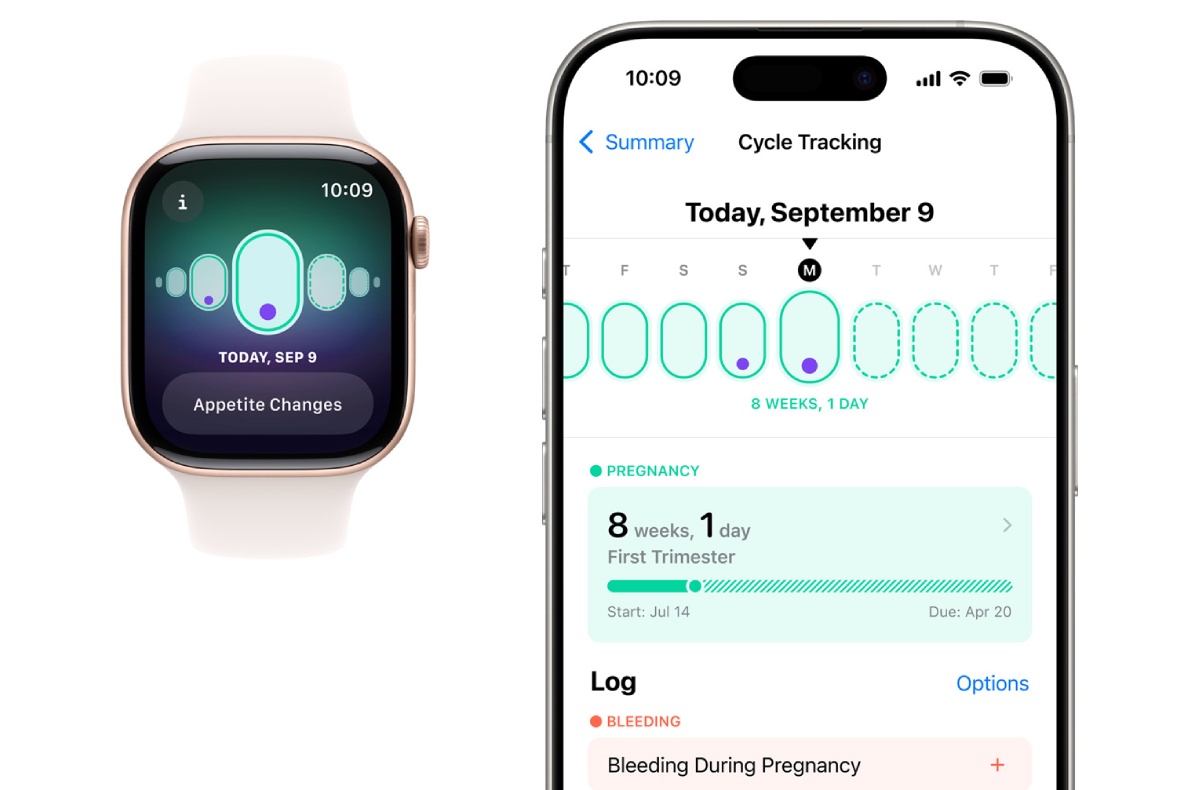 watchOS 11, terhesség