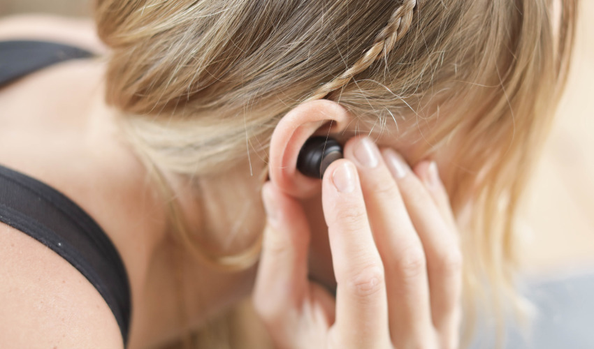 Sport fülhallgatóval