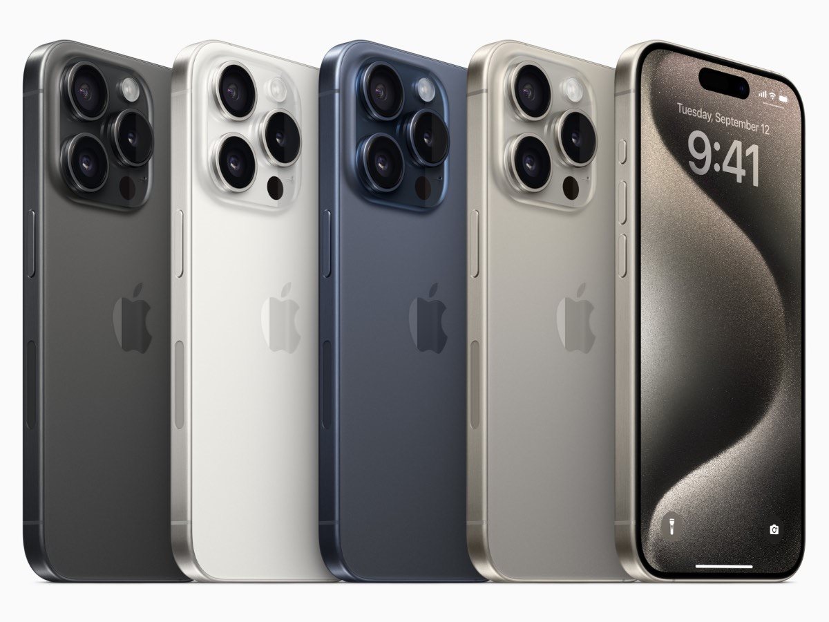 iPhone 15 Pro és 15 Pro Max, színváltozatok