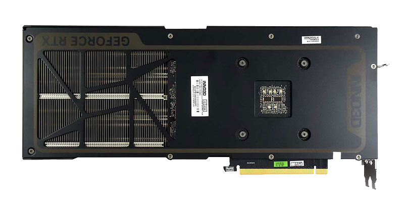 Inno3D RTX 4080 SUPER X3 16G; hátlap