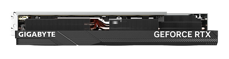 Gigabyte RTX 4070 Ti SUPER Windforce MAX OC 16G; felső oldal