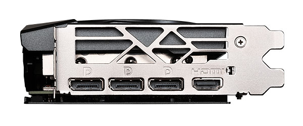 MSI RTX 4070 SUPER 12G GAMING X SLIM; videokimenetek