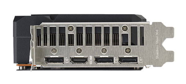 Asus DUAL RX 7600 08G V2; kijelzőkimenetek