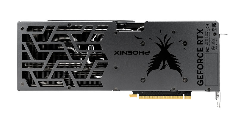Gainward RTX 4070 Ti SUPER PHOENIX GS 16G; hátsó nézet