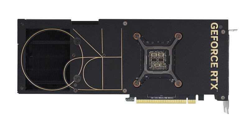 Asus ProArt RTX 4080 SUPER O16G; hátoldal