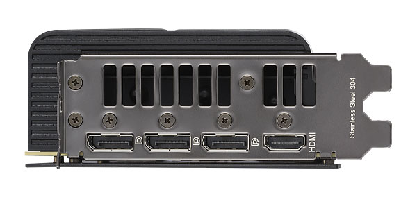 Asus ProArt RTX 4080 SUPER O16G; kimenetek