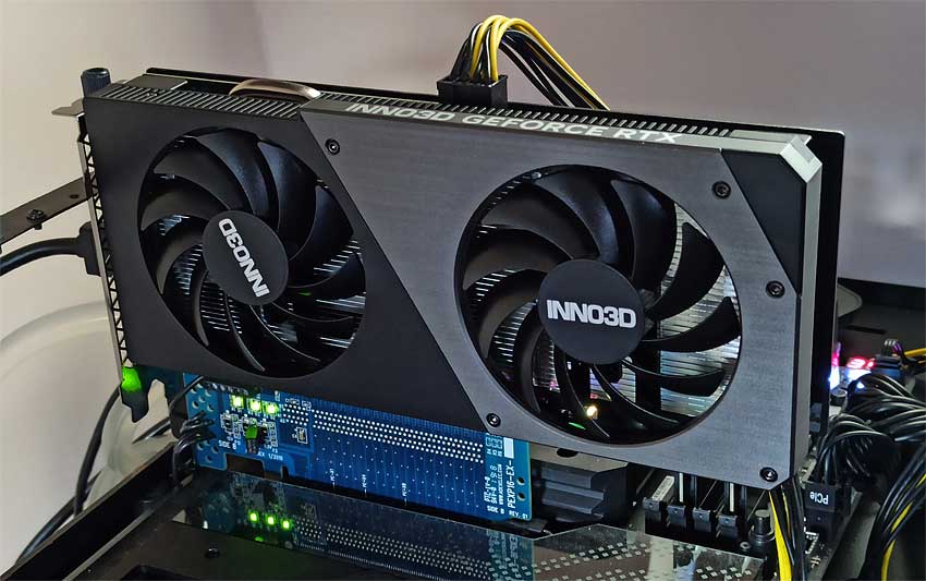 Inno3D RTX 4060 TWIN X2 8G tesztelés alatt