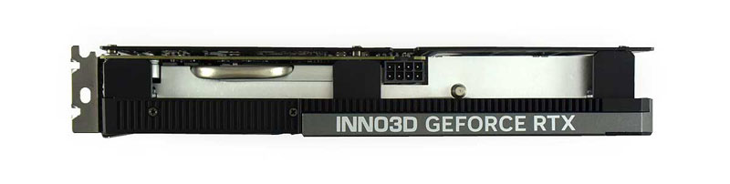 Inno3D RTX 4060 TWIN X2 8G; felső nézet 