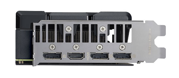 Asus DUAL RX 7600 XT 016G kijelző kimenetek