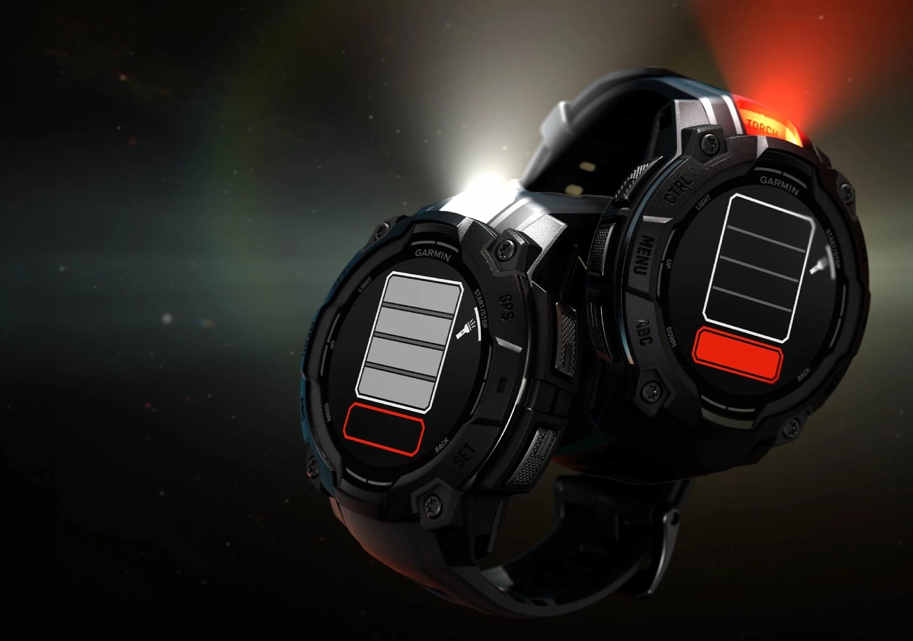 Garmin Instinct 3, zseblámpa