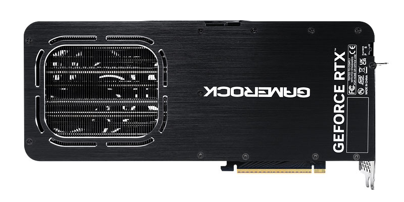 PALiT RTX 5080 GameRock OC 16G; hátsó oldal