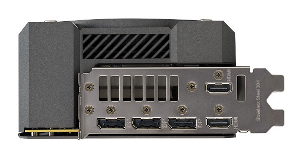 Asus TUF RTX 5080 O16G Gaming videókártya; képkimenetek 
