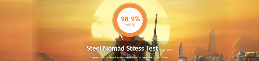 Gigabyte AORUS RTX 5070 MASTER 12G; 3DMark Steel Nomad Stress Test