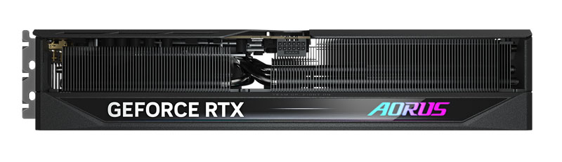 Gigabyte AORUS RTX 5070 MASTER 12G; felső nézet