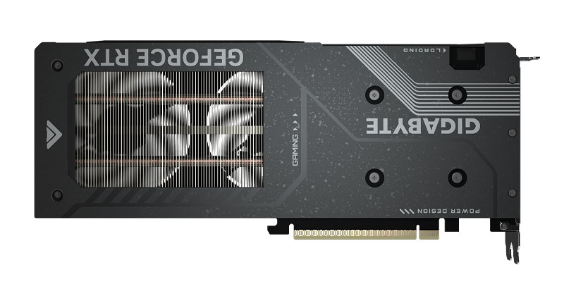 Gigabyte RTX 5050 GAMING OC 8G; hátoldal