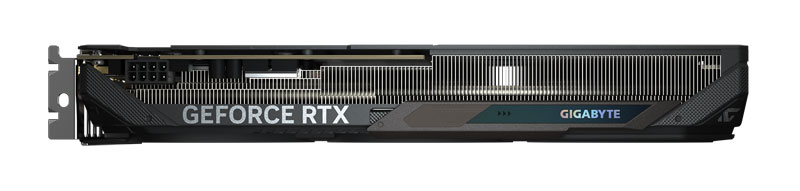 Gigabyte RTX 5050 GAMING OC 8G; felső nézet