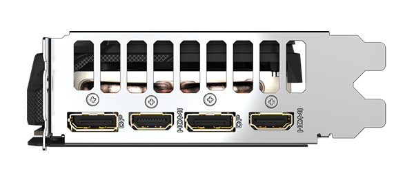 Gigabyte RTX 5050 GAMING OC 8G – képkimenetek