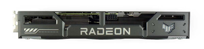 Asus TUF RX 9060 XT O16G Gaming videokártya; felső oldal