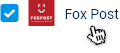 A kosárban válaszd a Foxpost lehetőséget