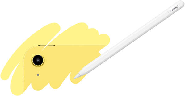 Az Apple Pencil mozdulataival feltárul az iPad hátoldalán lévő kamera