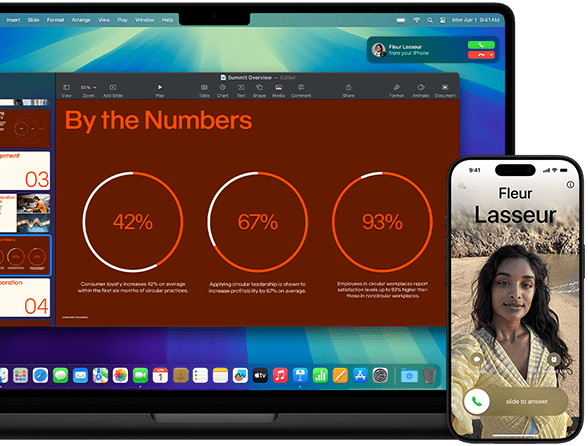 iPhone Mirroring bemutató - az iPhone kijelzőjét egy MacBook Pro képernyőjén jeleníti meg
