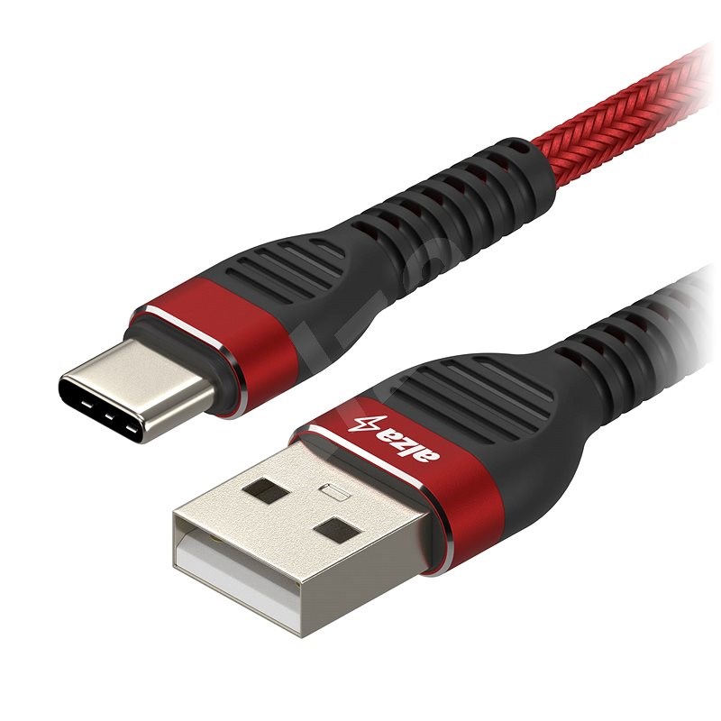AlzaPower CompactCore USB-C 1m piros - Adatkábel