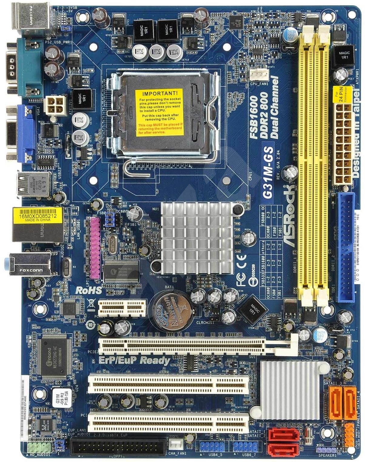 Asrock g31m gs настройка биос