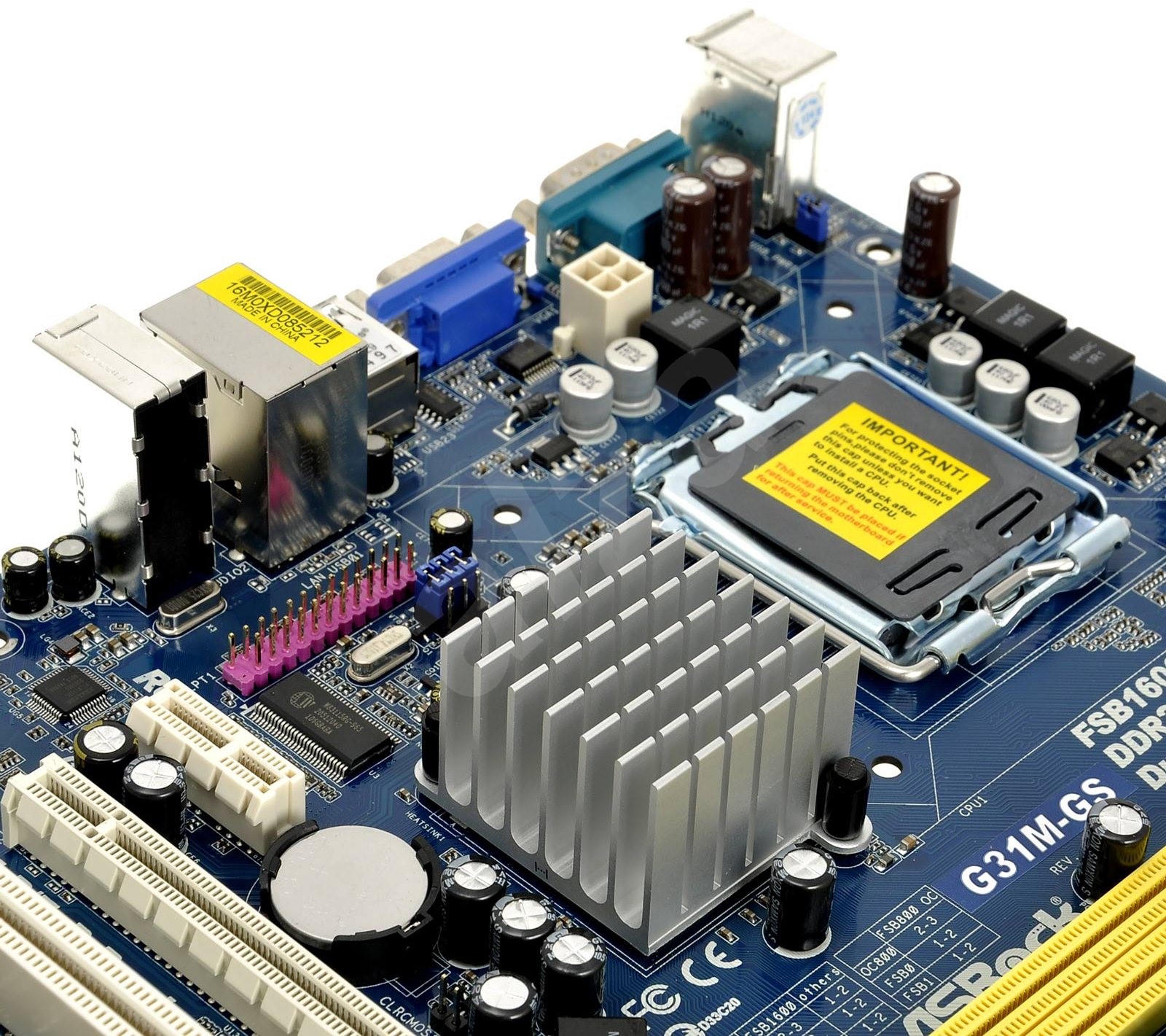 Plaque Arrière I/O Shield En PLA Pour Carte Mère ASROCK G31M-GS R2.0