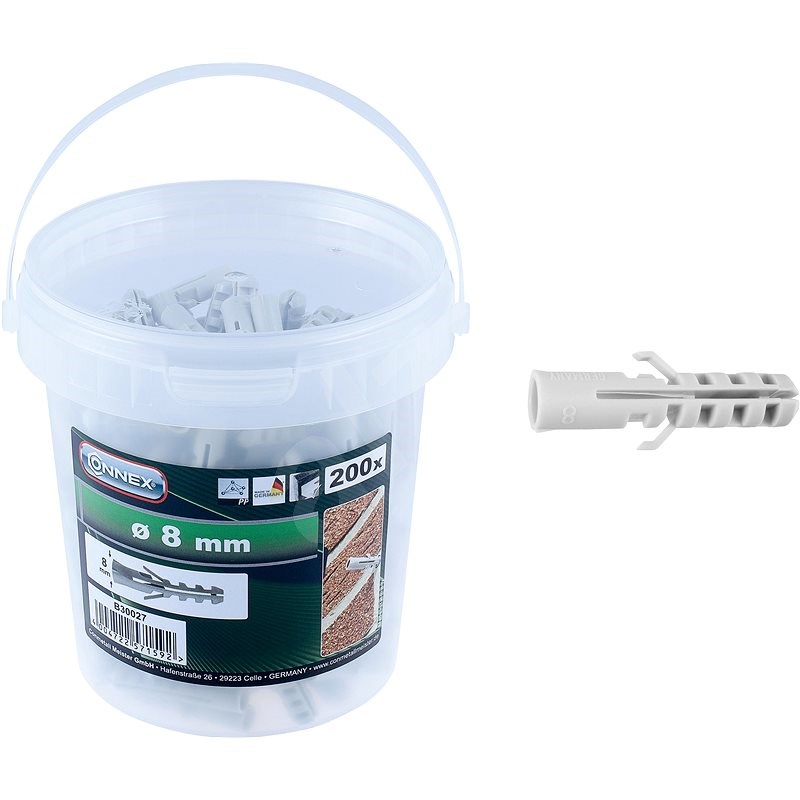 CONNEX Dübel szett, 200 db - Tipli