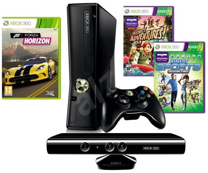 Microsoft Xbox 360 250GB Kinect Bundle + Forza Horizon + Kinect Sports
