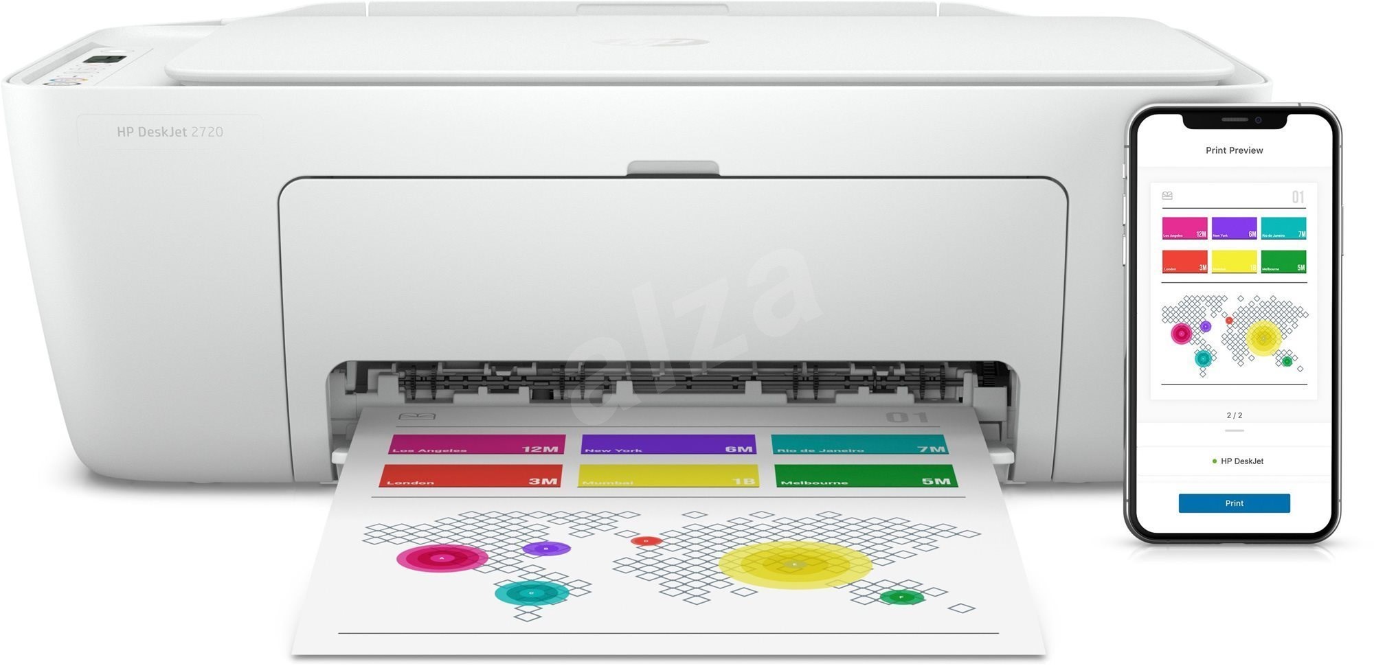 HP Deskjet 2720 Ink All-in-One - Tintasugaras nyomtató | Alza.hu