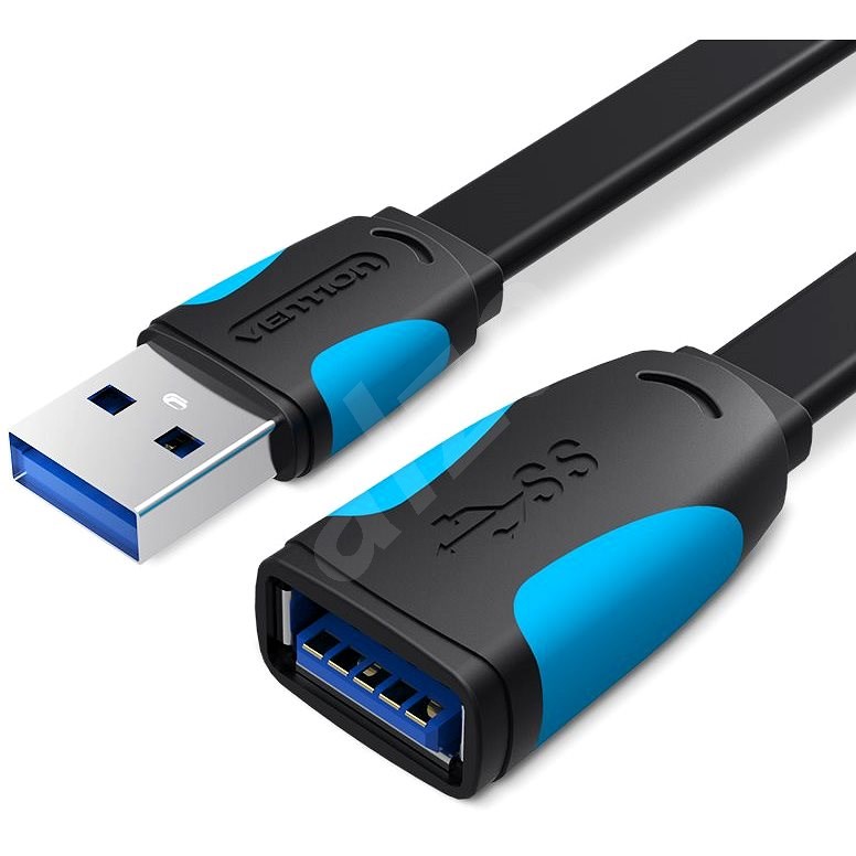 Vention USB3.0 Extension Cable 3 m Black - Adatkábel